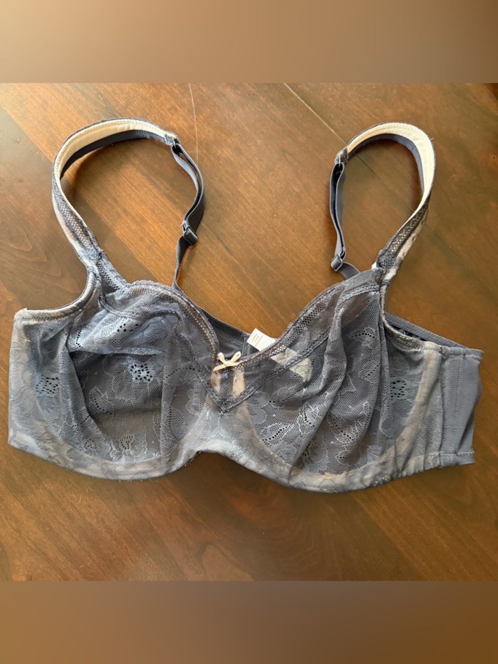 Cacique Lace Unlined Balconette Bra purple 40DD